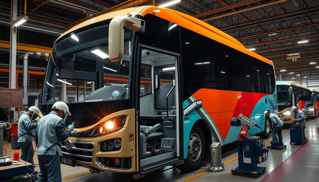 peran industri karoseri bus